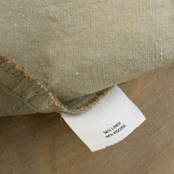 EILEEN FISHER Linen Blend Dress Midi Tank Sundress Pullover Khaki Lagenlook - Picture 4 of 11